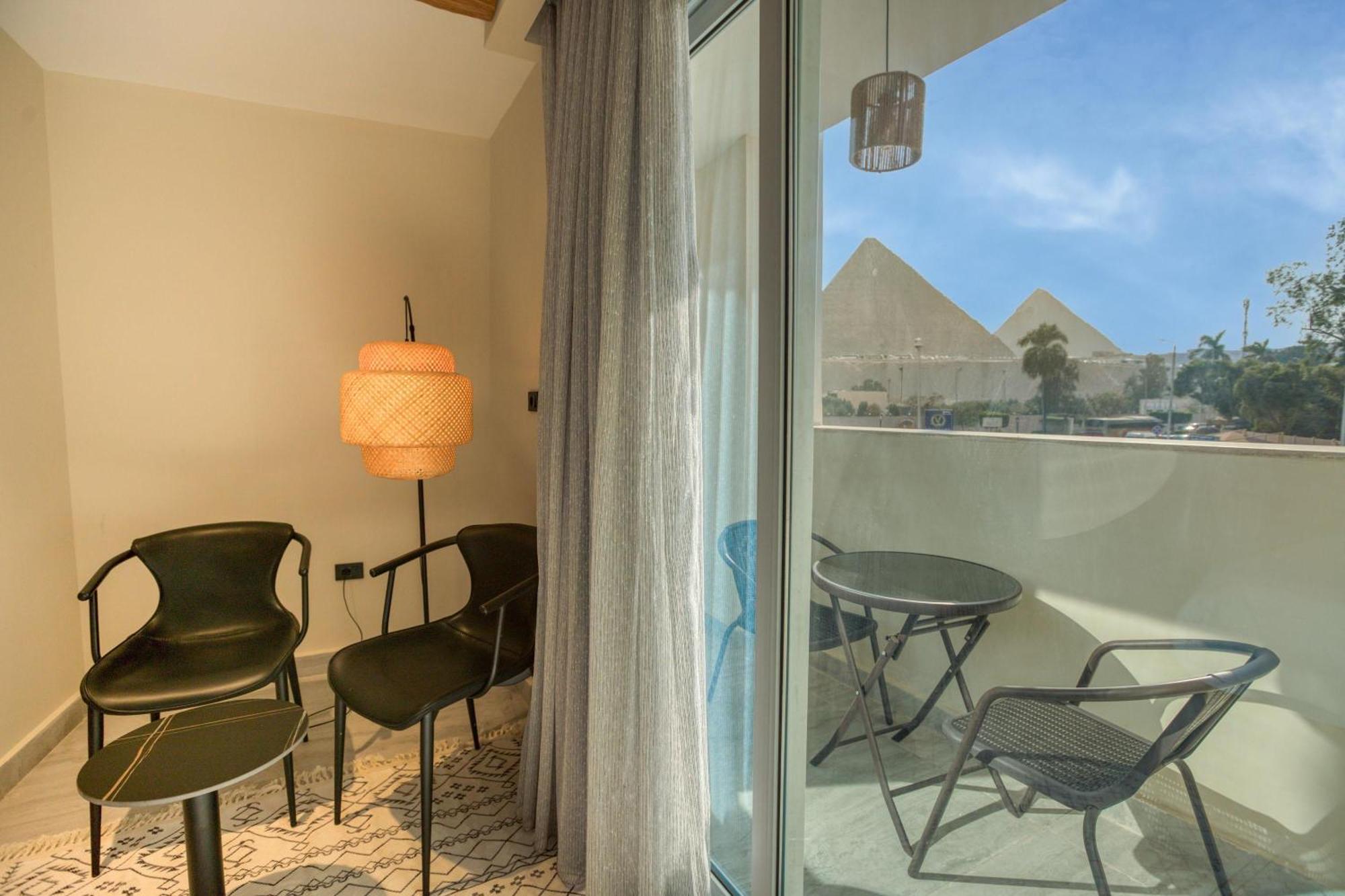 La Boutique Hotel - Vue Des Pyramides Kafret el-Gabal Exteriör bild