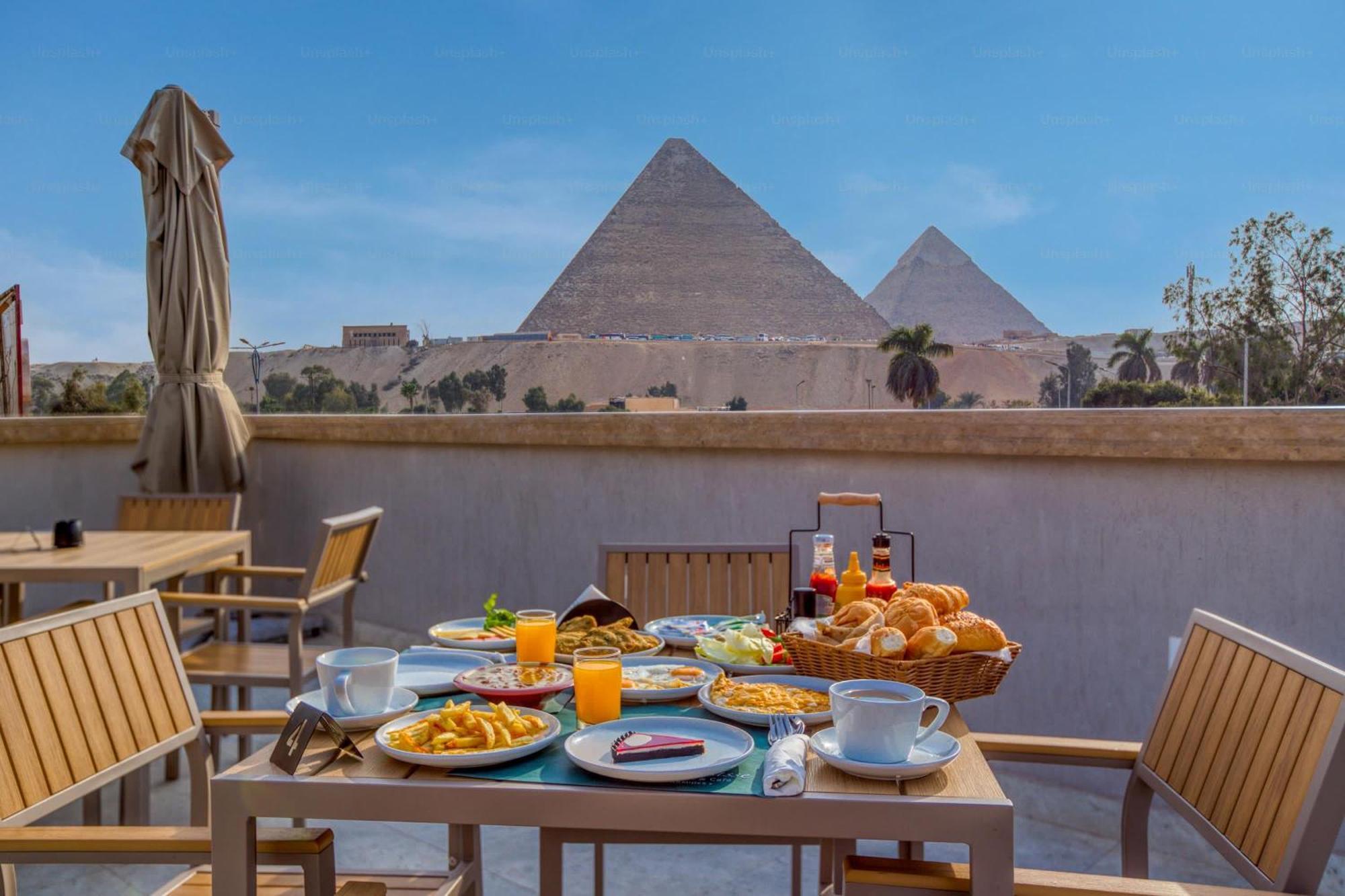 La Boutique Hotel - Vue Des Pyramides Kafret el-Gabal Exteriör bild