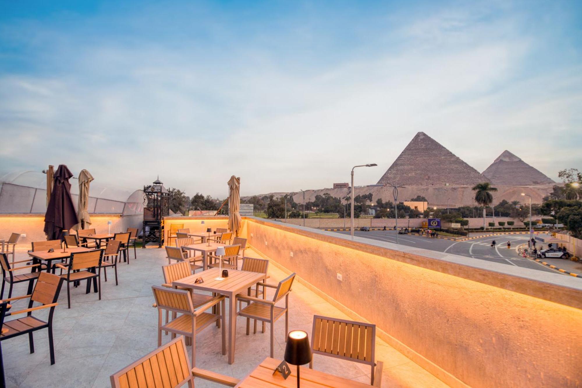 La Boutique Hotel - Vue Des Pyramides Kafret el-Gabal Exteriör bild