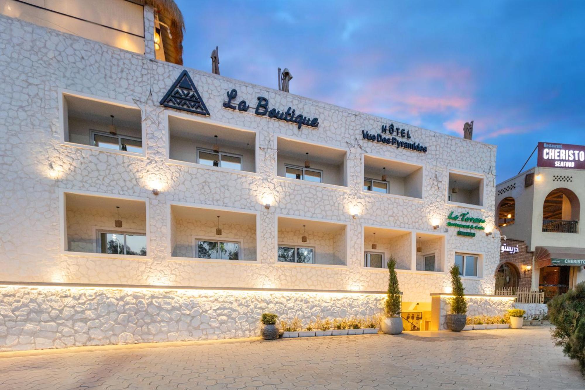 La Boutique Hotel - Vue Des Pyramides Kafret el-Gabal Exteriör bild